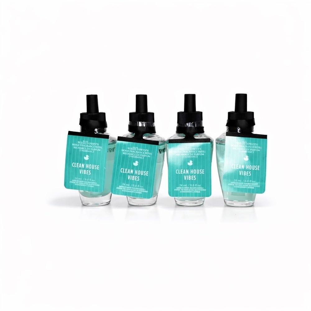 Bath & Body Works Wallflowers Clean House Vibes Refill Bulbs Fresh Clean 4 Pack